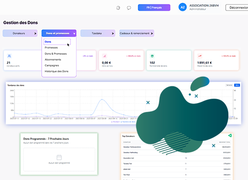 ASSOCIATION BVH, CRM interne de gestion d’association, Chatbot IA, Application web (PWA). 