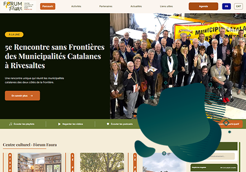 FORUM FAURA, Application WEB du Centre culturel Fòrum Faura, Catalogne nord.